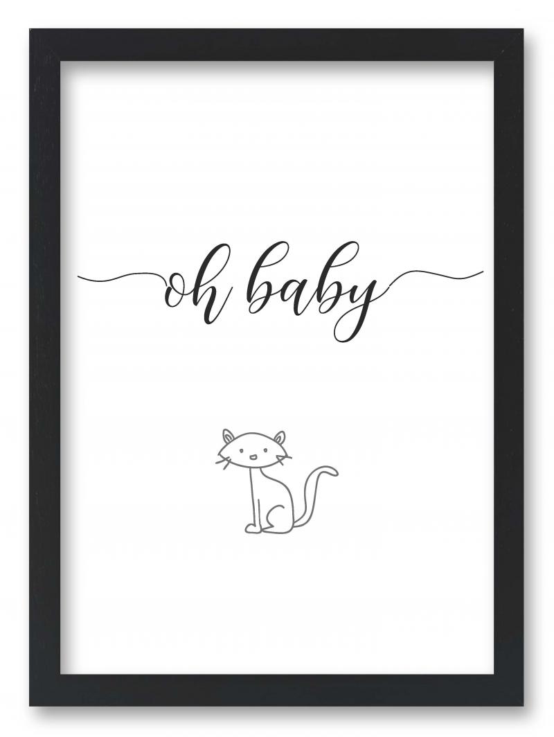 Wandbild "oh Baby" mit Katze